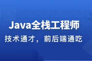 职场进阶成长系列课：从Java后端到Web全栈