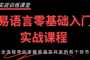 2024最新易语言基础快速入门到精通教程：1天入门快速开发自己的软件