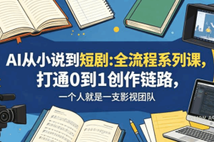 安静《AI从小说到短剧：全流程系列课》